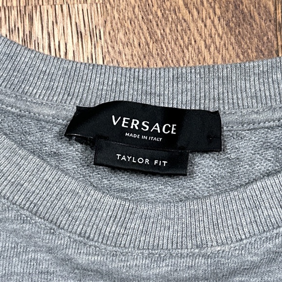 Versace Taylor Fit Medusa Head Retro 70s Terry Fleece Sweatshirt Womens Small - Picture 4 of 11